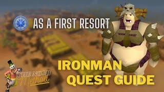 Runescape  Ironman Quest Guide As a First Resort [upl. by Hueston]