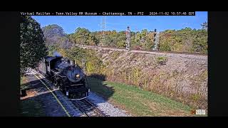 Southern 630 steam train at Chattanooga Railcam [upl. by Rebmat]