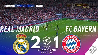 REAL MADRID 21 BAYERN MUNICH UEFA Champions League 2324  Match Highlights Video Game Simulation [upl. by Sinegold]