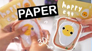 paper squishy ✨ NO FOAMPAINT paper squishy tutorial 2024 new  CUTE CRAFT SUMMER DAY 3 [upl. by Winona558]