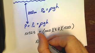 Physics Unit 94 Pressure at Depth [upl. by Aynik340]