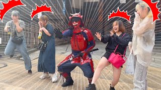 SAMURAI MANNEQUIN PRANK in JAPAN 24  Asakusa Tokyo [upl. by Aihseuqram]