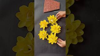 DIY Plastic Spoons Flower Wall Hanging✨shorts youtubeshorts viralshort diy plasticspoon craft [upl. by Javler]