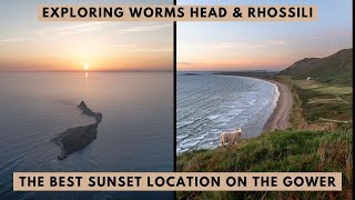 Rhossili bay amp Worms Head  the best place to watch sunset on the Gower Peninsula [upl. by Eniamirt]