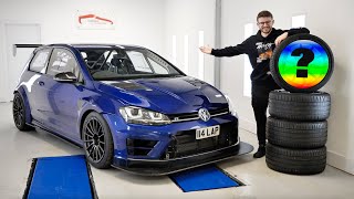 My 500BHP Golf R Track Build Gets NEW WHEELS [upl. by Neitsirk]