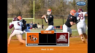 Football  19 Georgetown College vs Campbellsville University  31221 [upl. by Notsob809]