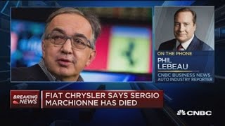 Fiat Chrysler says Sergio Marchionne has died [upl. by Laubin]