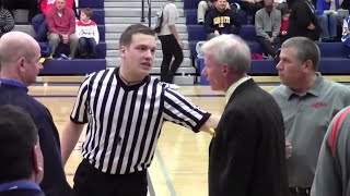 Coaching Staff Confrontation During High School Basketball Game [upl. by Akitan]