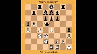 Vasyl Ivanchuk vs Garry Kasparov 1991 chess checkmate chessgame [upl. by Nuahsel608]