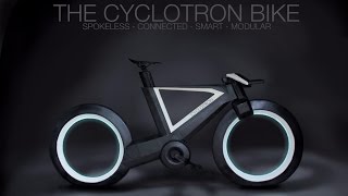 The Cyclotron bike with spokeless wheels [upl. by Nissensohn]