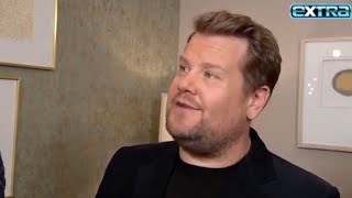 James Corden REACTS to One Direction Late Late Show Reunion Rumors Exclusive [upl. by Culliton612]