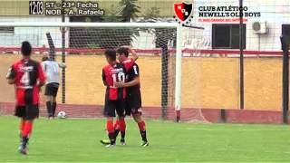 Newells 5  Atlético de Rafaela 0 Fecha 23  Torneo de reserva 201314 [upl. by Aleda531]