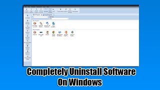 Completely Uninstall Software On Windows [upl. by Leahcimnaj]