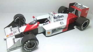 McLaren MP44 1988  Ayrton Senna  F1 Papercraft  Papermodel [upl. by Ailadi999]