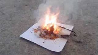 Potassium dichromate and sugar burn testpart 1 [upl. by Joappa]