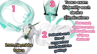 oxygen delivery devices  nasal canula  oxygen face mask  non rebreather mask  nrm mask [upl. by Acinoev491]