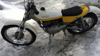 74 yamaha ty80 excellent super nice example of this mini trials750 [upl. by Sev]