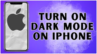 How To Turn On Dark Mode On iPhone 2024  iPhone [upl. by Padraic]