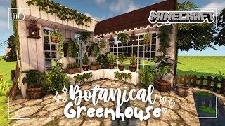 Minecraft 1122 Build  💚 botanical greenhouse  Miniaturia amp Cocricot Mod [upl. by Lowry]