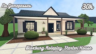 Bloxburg 30k STARTER ROLEPLAY HOUSE NO GAMEPASS [upl. by Eustashe31]