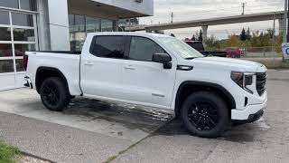 White 2024 GMC Sierra 1500 Elevation Review Calgary AB  Wolfe Calgary  TU460282 [upl. by Mellins]