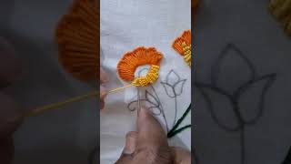 Making a hand embroidery step by stephand embroideryembroidery [upl. by Aerdnahs]