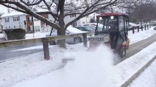 Ventrac Hard at Work Clearing Sidewalks [upl. by Acsot196]