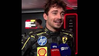 Charles Leclerc reacts to P1 finish in Monza and Ferrari home win [upl. by Ihculo]