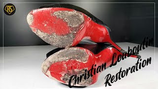 ASMRㅣChristian Louboutin Heels Restorationㅣ크리스찬 루부탱 구두 복원 [upl. by Drofhsa470]