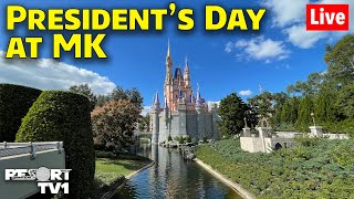 🔴Live Presidents Day at Magic Kingdom  21924  Walt Disney World Live Stream [upl. by Holcman642]