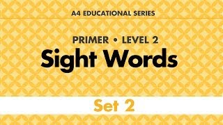 Sight Words Primer Set 2 short version [upl. by Eocsor]