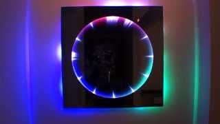 infinity mirror clock with backlight [upl. by Quinn]