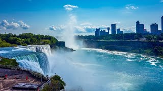 Usina Hidrelétrica nas Cataratas do Niágara  Vista Aérea [upl. by Ellicul677]