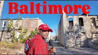 Trump Supporter Wears Red MAGA Hat In The Hood Of Baltimore To Ask Thoughts On President Election [upl. by Martina584]