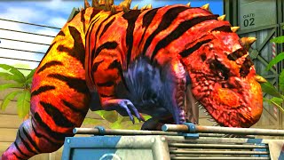 UNLOCK ICHTHYOSTEGA VS RAJASAURUS MAX X3 LEVEL 40  HT GAME [upl. by Karina]