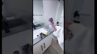 Guest bathroom restock Not my video ASMR credits to honeybobabear 🪥🧴 [upl. by Anyrtak68]