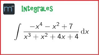 Integral fracciones simples Raíz compleja simple integrales racionales [upl. by Weisbrodt168]