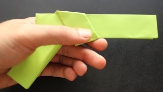 How to make a paper gun origami instruction Colt [upl. by Drexler734]