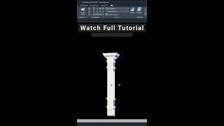 How to model this neoclassical column in AutoCAD [upl. by Anal791]