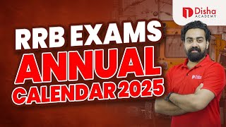 RRB EXAM CALENDAR 2025 RELEASED Annual Exams for Railway Official Update NTPC Group D JE ALP [upl. by Ydnagrub]