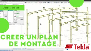 Créer un plan de montage charpente métallique facilement [upl. by Ahsiekahs]