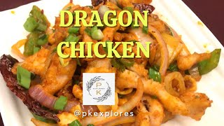 DRAGON CHICKEN  INDO CHINESE STARTER RECIPE  RESTAURANT STYLE DRAGON CHICKEN [upl. by Dadivitan]