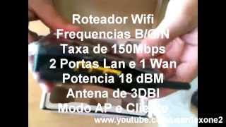 Roteador Wireless  MWRWR923BK [upl. by Redd427]