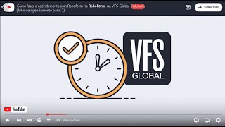 Como fazer o agendamento com RoboForm na VFS GLOBAL Robo de agendamento parte 2✅👌 [upl. by Aivonas]