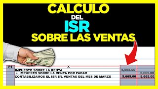 CALCULO DEL ISR  como estructurar un asiento contable de ISR [upl. by Arbuckle]