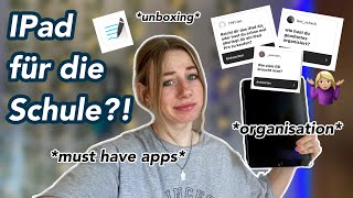 IPad für die Schule 🤷🏼‍♀️ unboxing apps Vor und Nachteile Goodnotes  jennybelly [upl. by Lemert]