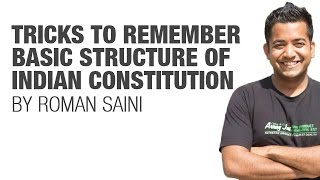 Tricks to remember Basic Structure of Indian Constitution UPSC CSEIAS SSC CGLCHSL Bank PO [upl. by Airan51]