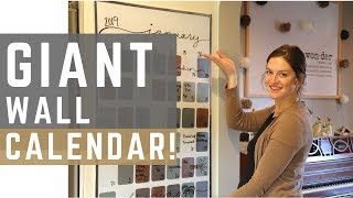 How I Plan and Schedule my Life  DIY Wall Calendar [upl. by Einitsed]