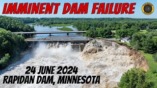 Rapidan Dam quotImminent Failurequot 24 June 2024 MN [upl. by Nosila]