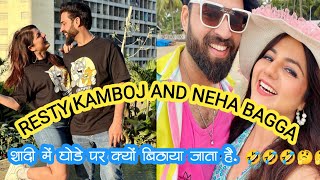 RESTY and neha bagga tik tok funny video 🤣 resty comedy shorts video [upl. by Atinet]